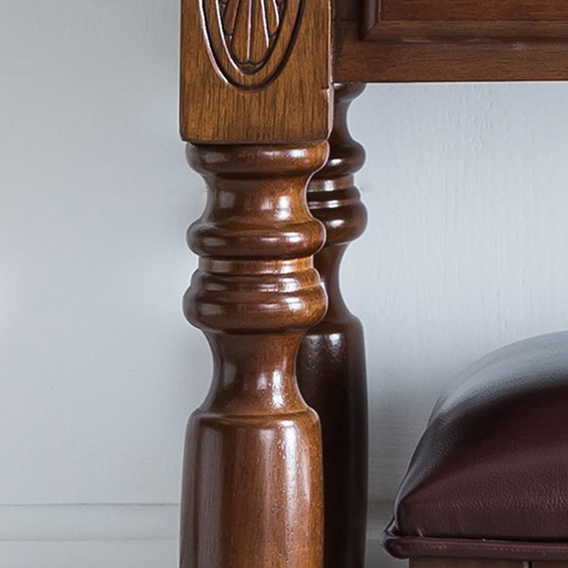 Traditional Rubberwood Bedroom Storage Box 1 Drawers Vanity Table