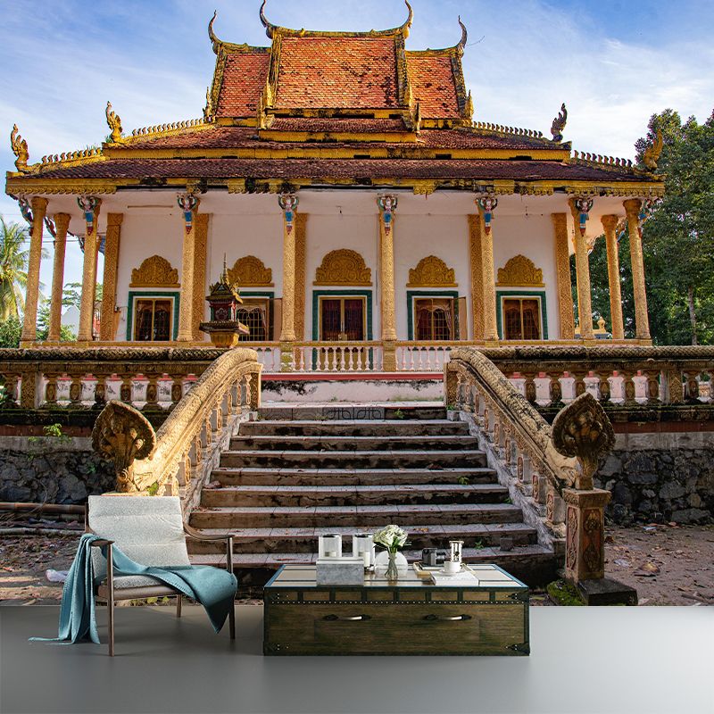 Contemporary Horizontal Photography Wall Mural Architecture Eco-friendly for Room