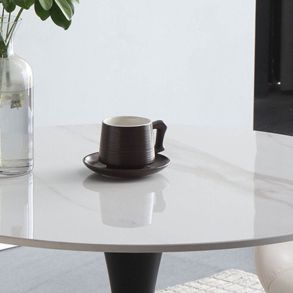Modern Style Dining Table Round Sintered Stone Dining Table for Home Use