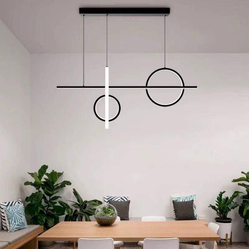 Modern Island Lighting Linear LED Ceiling Light for Dining Room