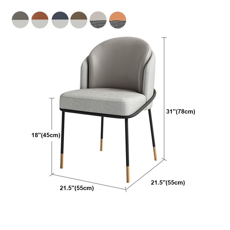Parsons Side Chair Modern Style Linen Dining Chair for Dining Room