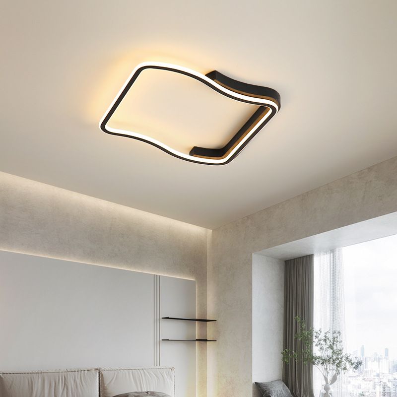 Quadratische Metall Deckenleuchte Einfachheit LED Deckenbeleuchtung