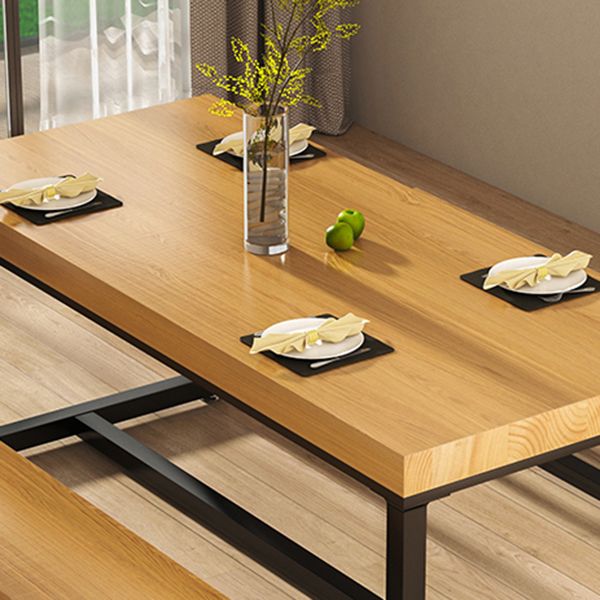 Industrial 1/2/3/4/5 Pieces Dining Set Solid Wood Dining Table with Chairs