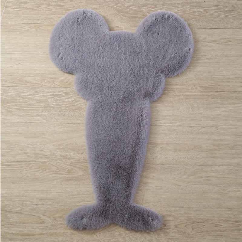 Folw Pure Color Rug Plüsch Polyesterbereich Teppich Fleckenfester Teppich für Wohnkultur