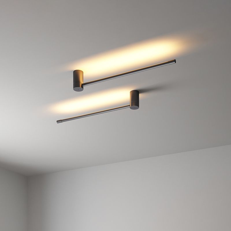 Lámpara de pared lineal LED de silicona en lámpara de pared de aluminio de estilo creativo moderno