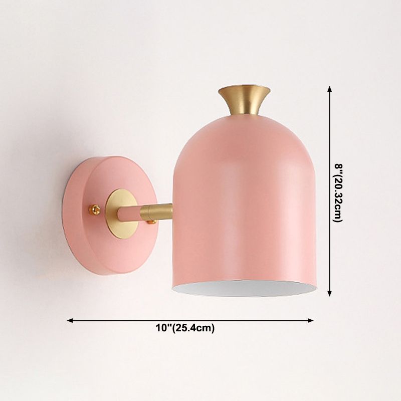 Modern Metal Wall Mount Lamp Bedroom Wall Lighting Fixture with 1 Light