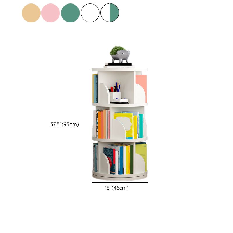 Contemporary Bookcase Vertical Engineered Wood Book Shelf for Study Room