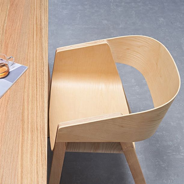 Traditional Wood Dining Arm Chairs Open Back Dining Side Chair