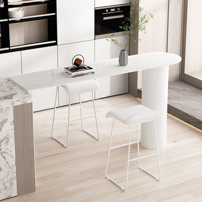 Modern Stone Bar Table Set 1/3/5 Pieces Fixed Counter Height Set