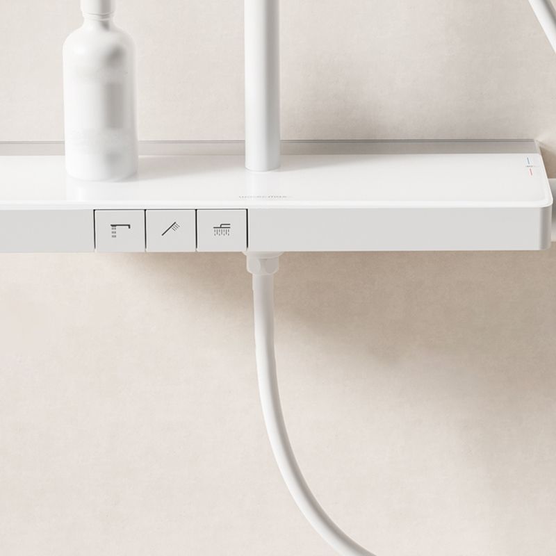 Modern Shower System Brass Volume Control Slide Bar Included Shower Combo