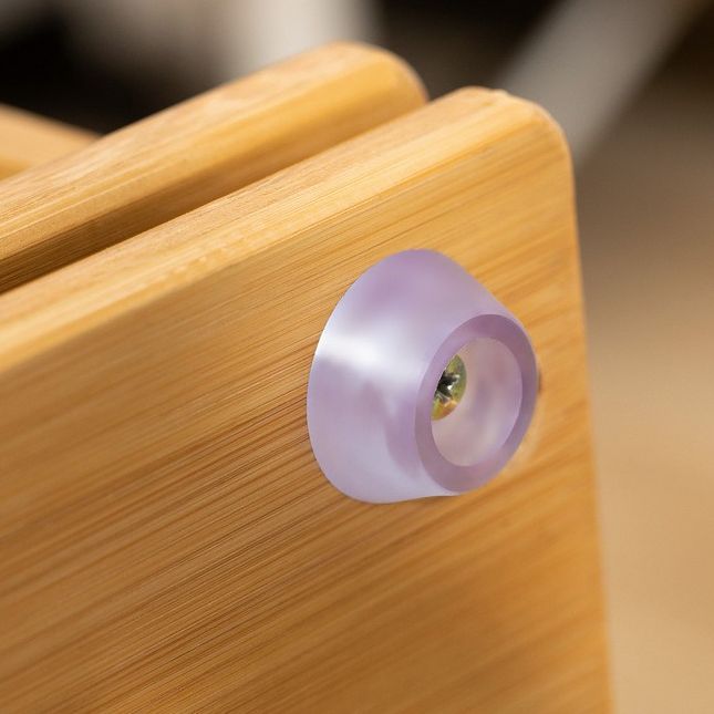 Rotatable Storage Bookshelf Modern Geometric Closed Back Bookcase