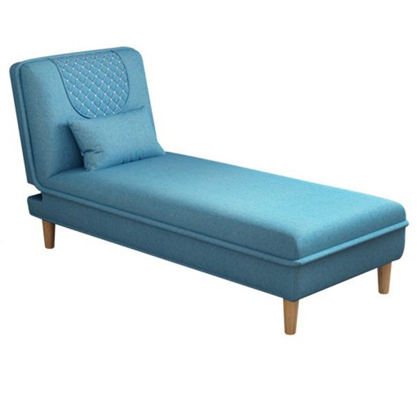 Armless Chaise Lounge Couch Adjustable Gears Chaise with Polyester Blend