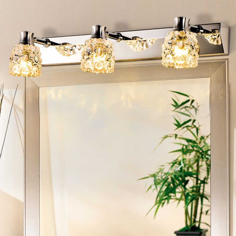Éclairage de vanité géométrique moderne Crystal Multi Lights Vanity Sconce Lights