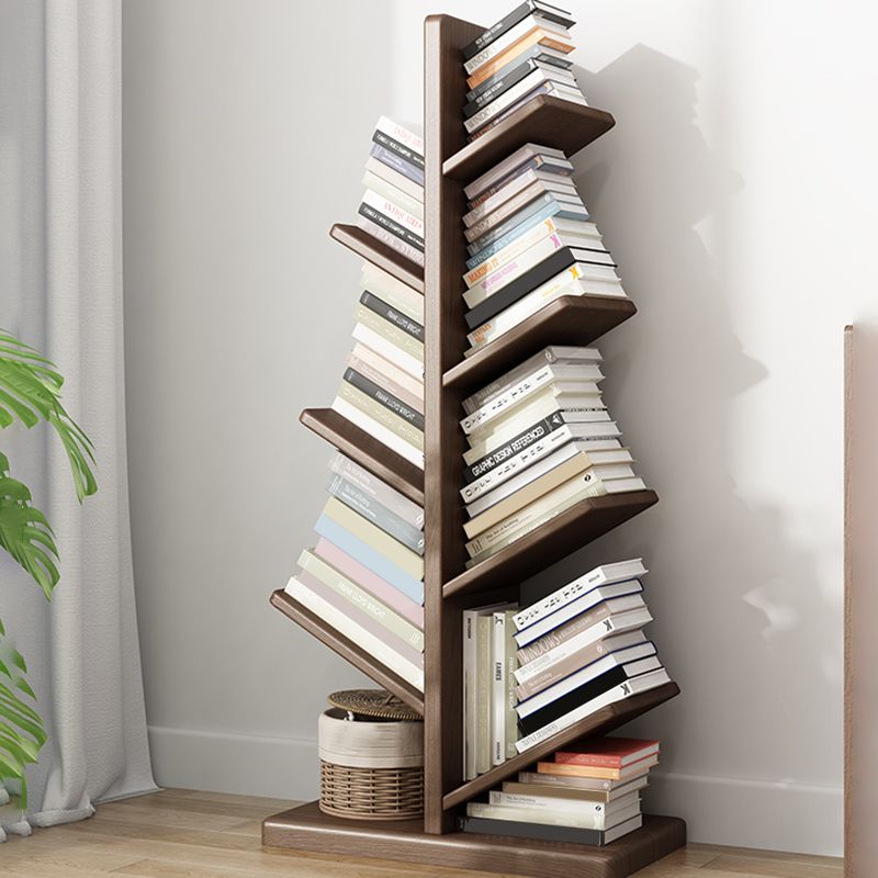 Modern Style Open Bookshelf Solid Wood Shelf Bookcase for Home