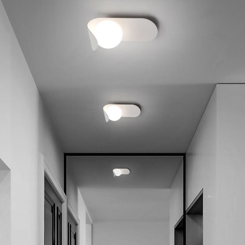 Ball Shape Metal Wall Light Modern Style 1 Light Wall Light Sconce