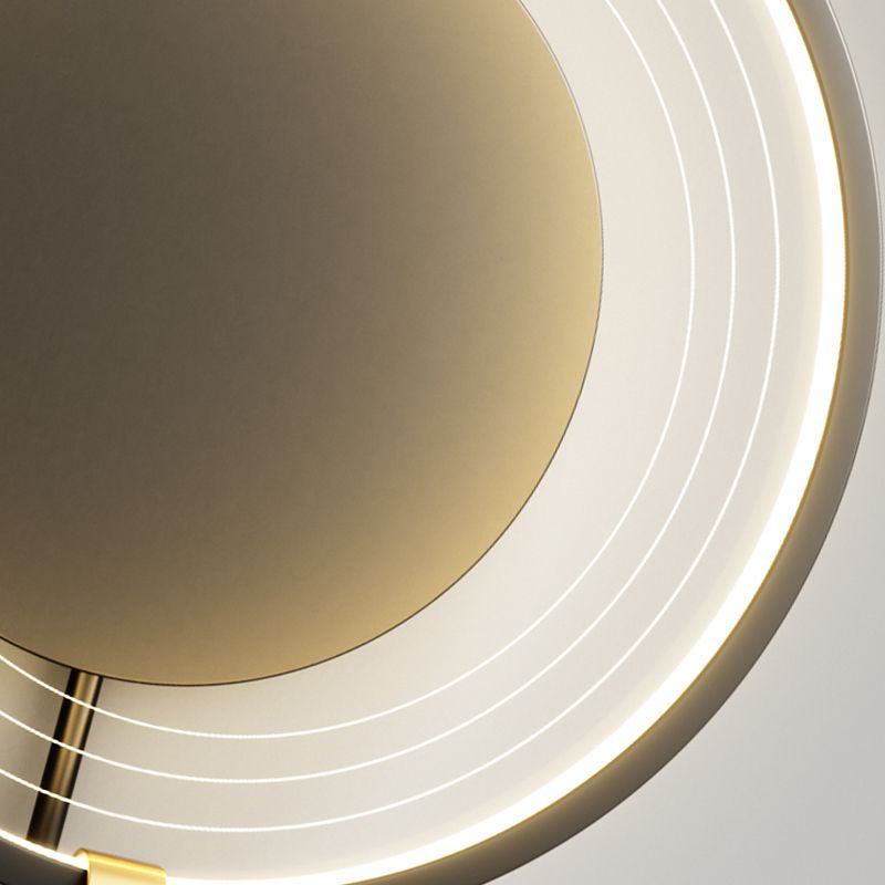 Luz de pared LED creativa estilo moderno de luz redonda de luz para dormitorio