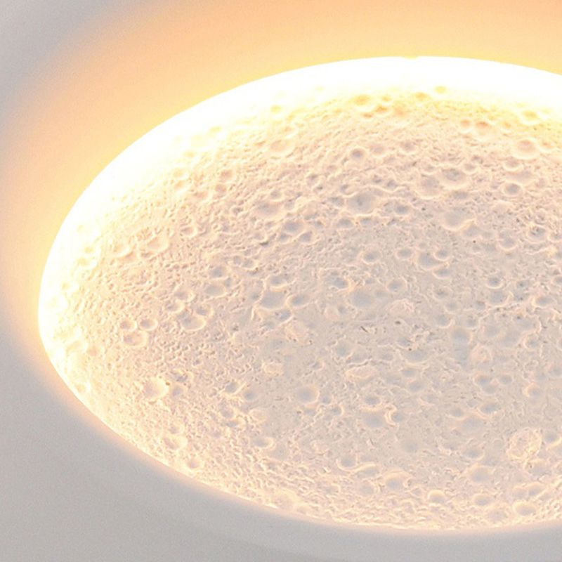 1 Light Circular Flush Mount Wall Sconce Contemporary Wall Light Sconces