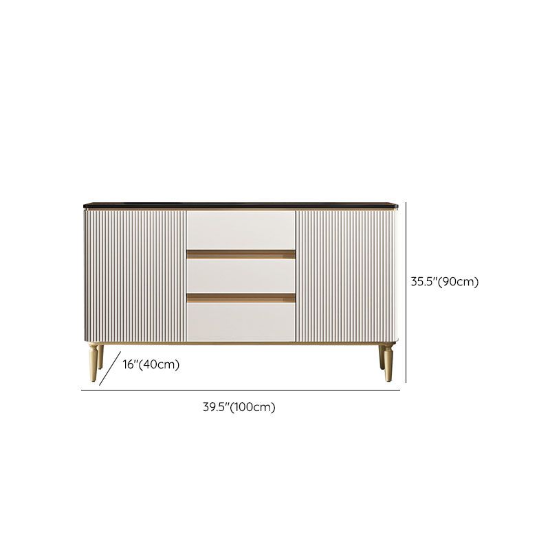 Glam 2 Door Sideboard Buffet Stand Cabinets Included for Living Room