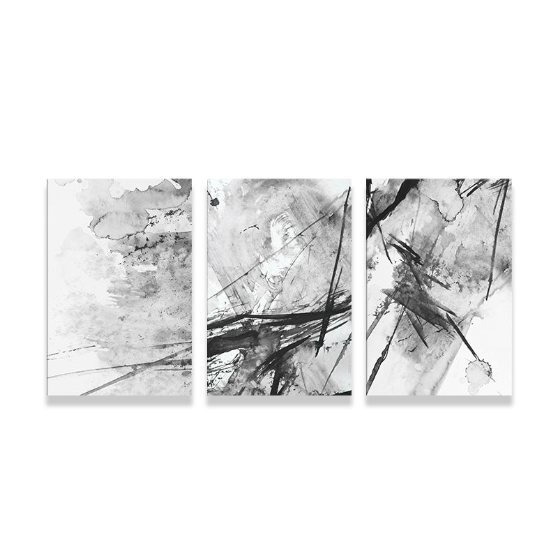 Abstract Spray Paint Art Print Contemporary Canvas Wall Decoration for Living Room