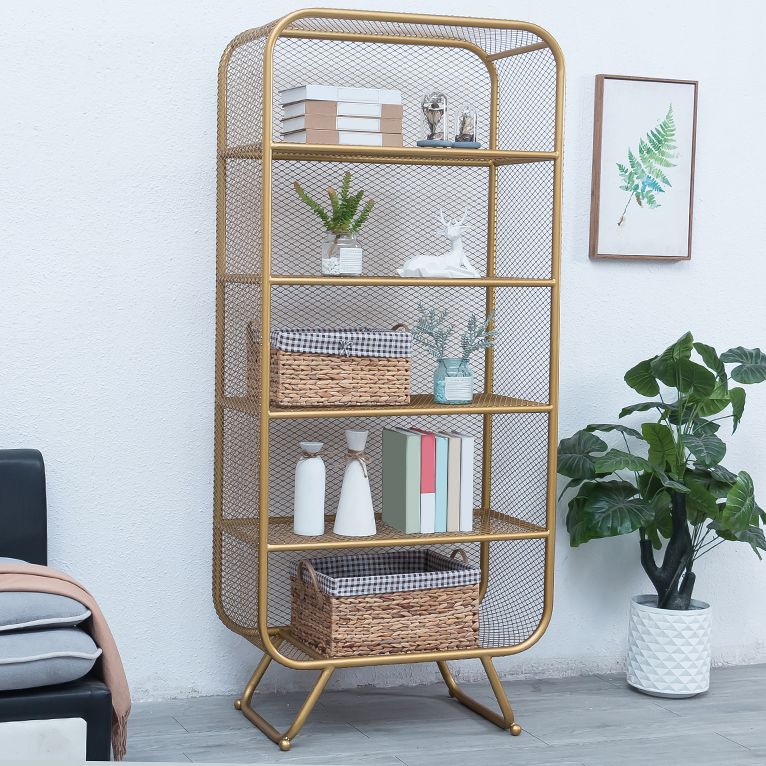 Modern Style Standard Bookcase Metal Bookshelf for Home Office