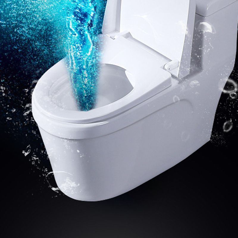 Modern Ceramic Toilet One Piece Flush Toilet with Toilet Seat
