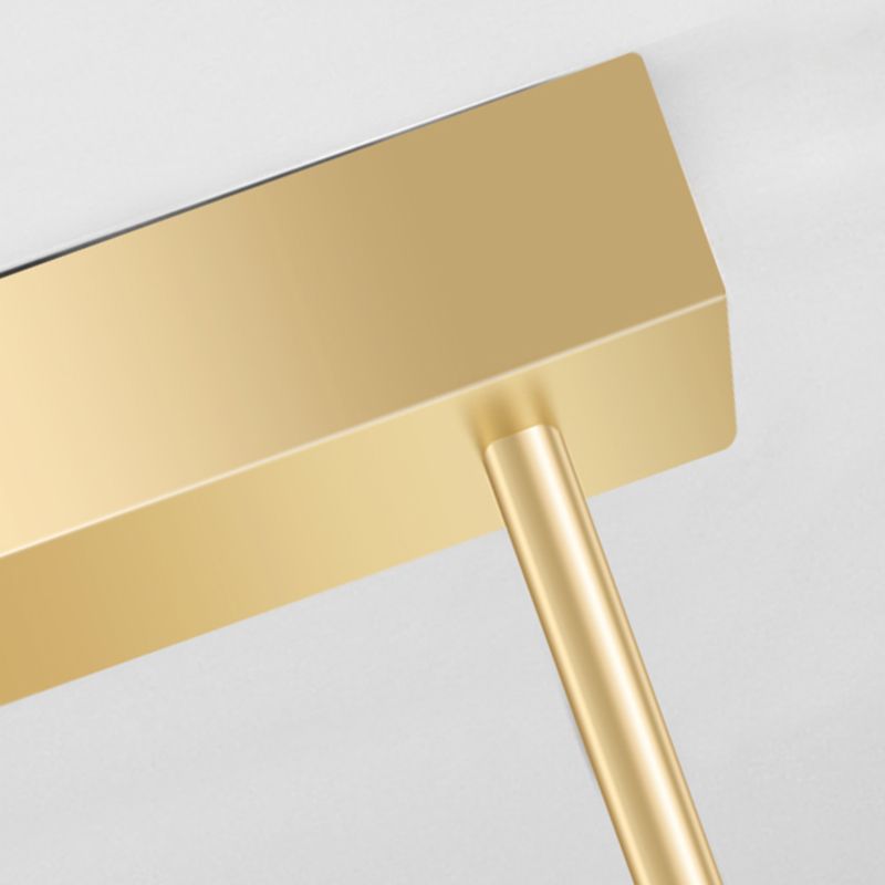 Gold Linear Island Pendant Chandelier Contemporary Crystal Pendant Lighting for Kitchen