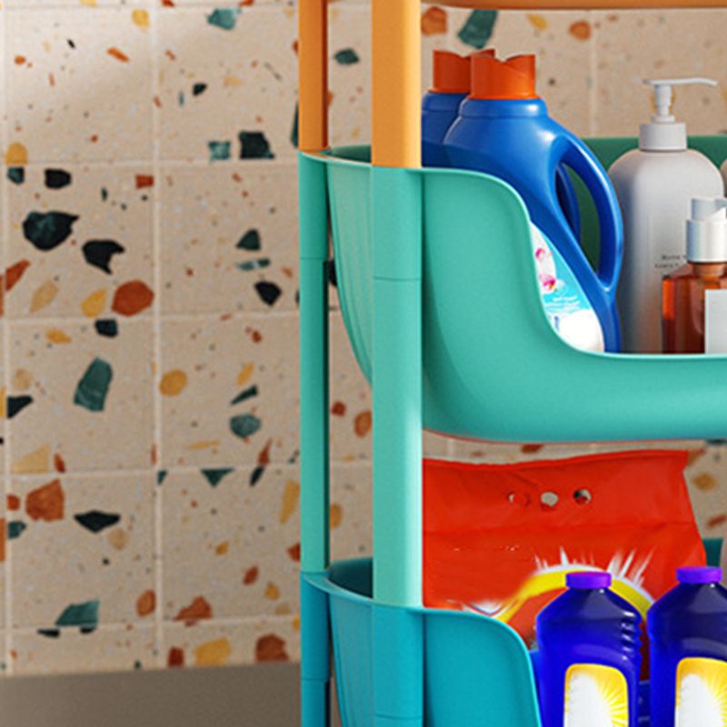 Contemporary Plastic Bookcase Standard Open Back Bookshelf with Shelves