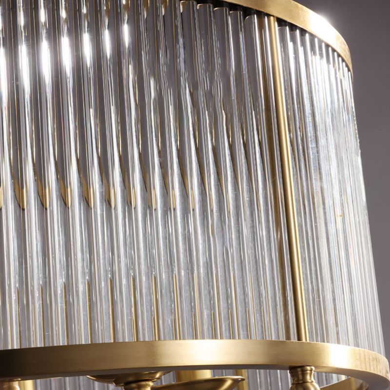 Luminaires de lustre en cuivre.