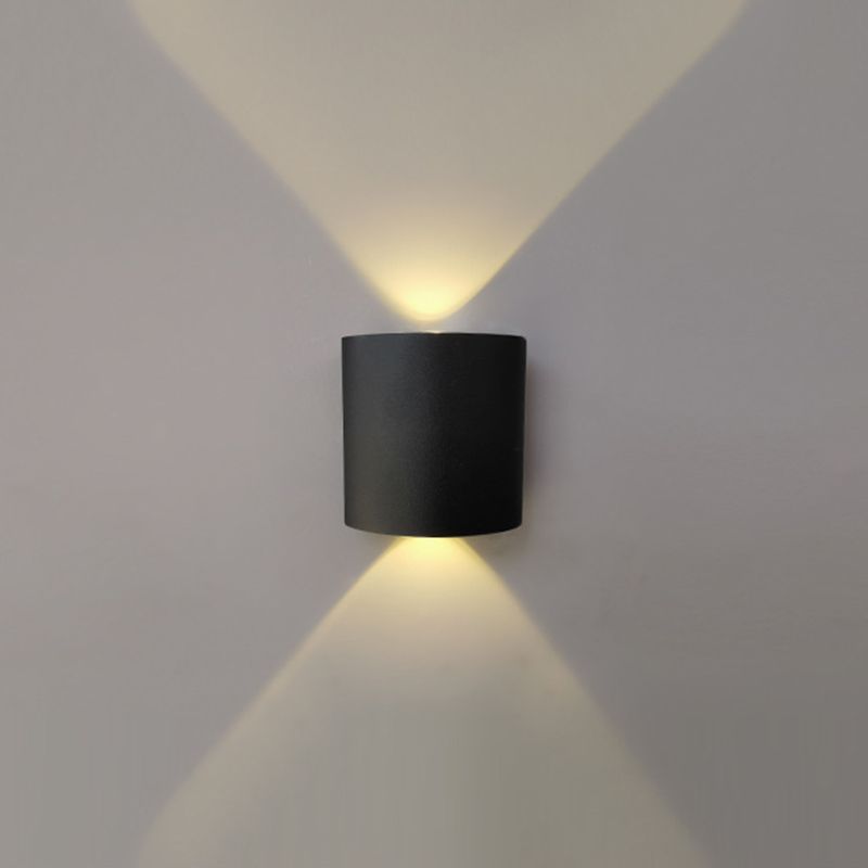 Moderner minimalistischer Stil nach oben und unten LED Wandleuchten Metallleuchten für Außenwand