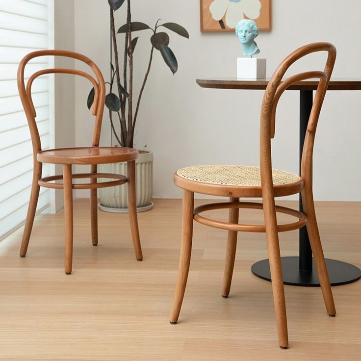 Country Style Solid Wood Chair Windsor Back Side Kitchen Dining Room Chairs