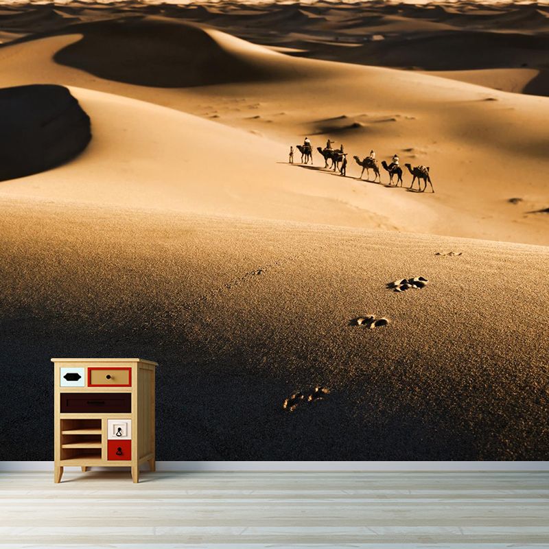 Big Desert Camel Mural Wallpaper Moisture Resistant Modern Bedroom Wall Covering