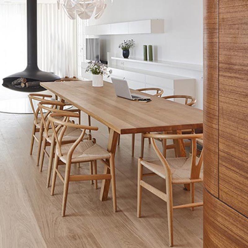 Industrial Solid Wood Dining Table Set 1/9 Pieces Dining Set for Home Use