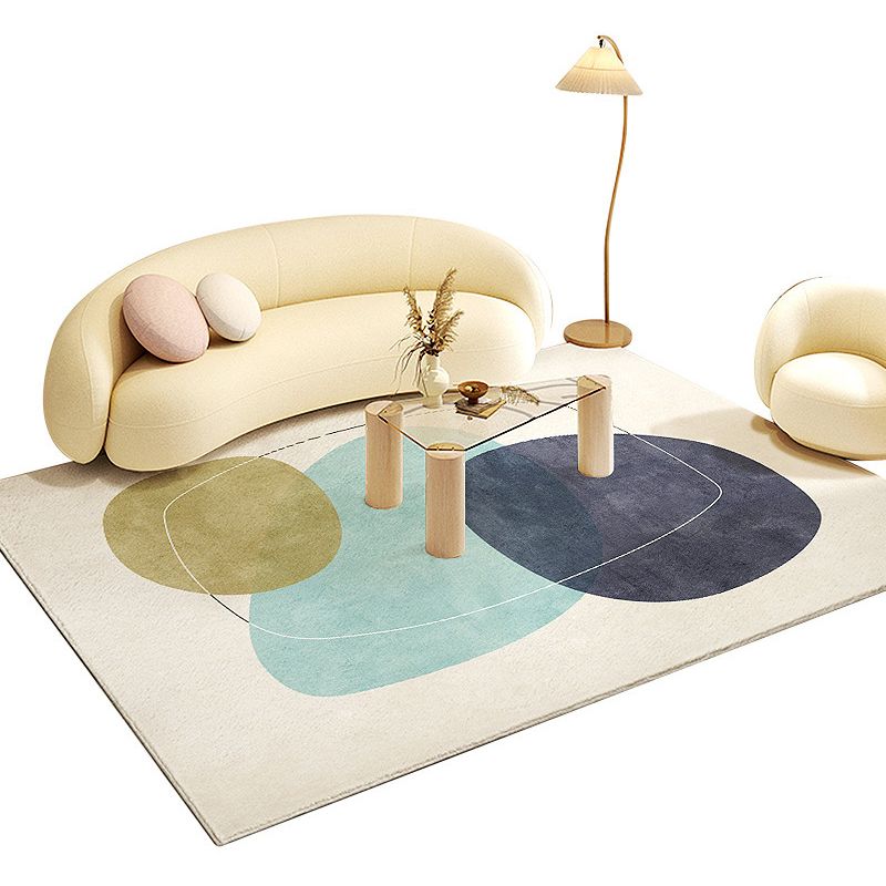 Tappeto di tappeto in poliestere di tappeto nordico marrone per decorazioni per la casa