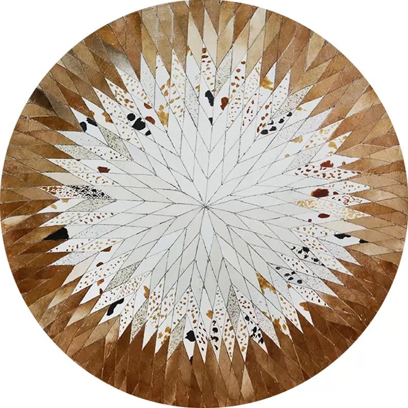 Scandinavian Living Room Rug Multi Colored Geo Printed Area Rug Non-Slip Backing Pet Friendly Indoor Rug