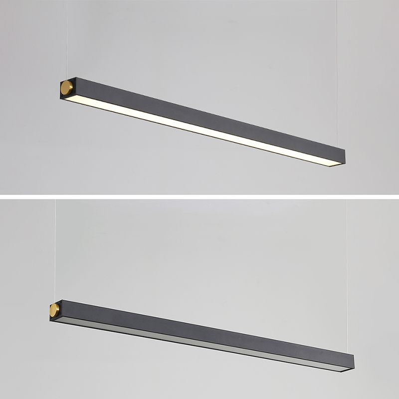 Linear Island Lighting in Modern Concise Style Acrylic LED Pendant Light