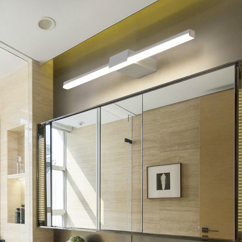 Lineaire vorm metalen spiegel Wandverlichting Moderne 1-licht wandgemonteerde verlichting