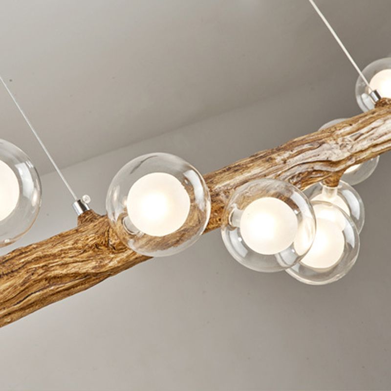 Glass Island Lighting Fixture Modern Style Pendant Lighting Fixture