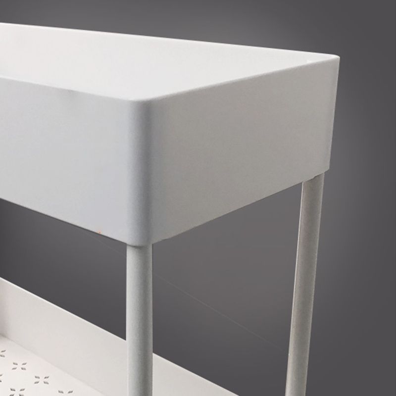 Contemporary Style Bookshelf Home Office Bookcase with Casters