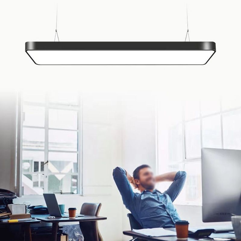 Rectangle Led Pendent in Modern Style Led Suspended Lights for Office Conference Room