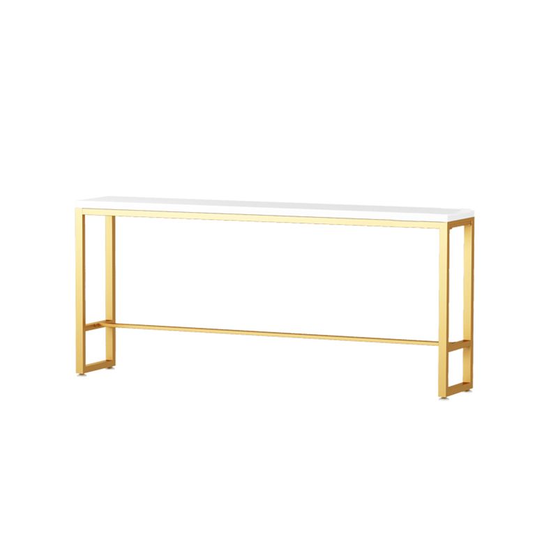 Pine Solid Wood Bar Height Table Glam Rectangle Indoor Bar Table