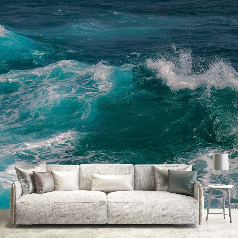 Contemporary Photography Sea Mural Wallpaper Living Room Wall Covering
