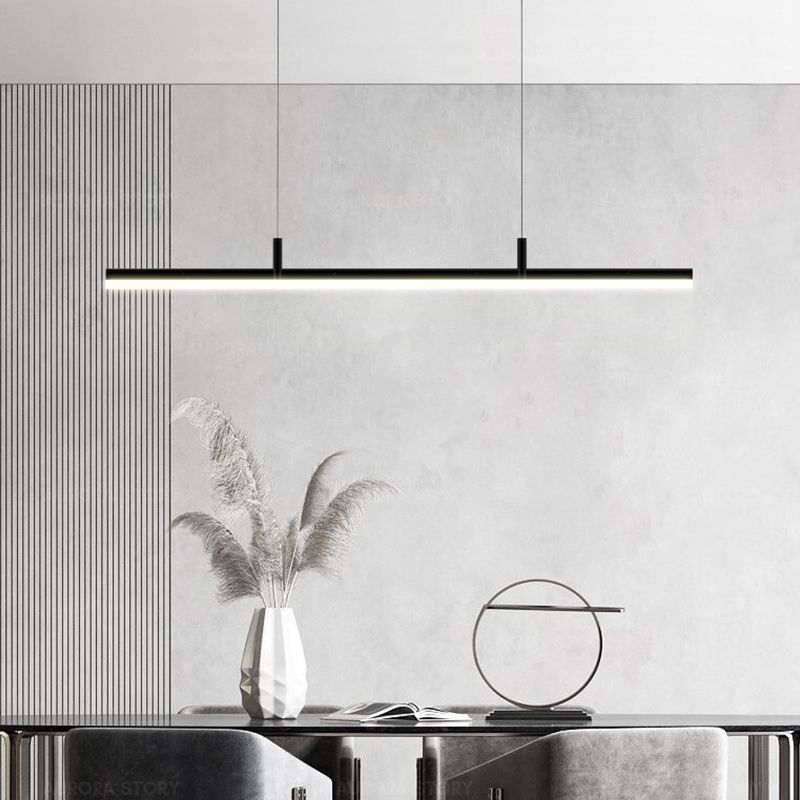 Nordic Pendant Light Modern Style Strip Sanging Lampy Pice pour salle à manger