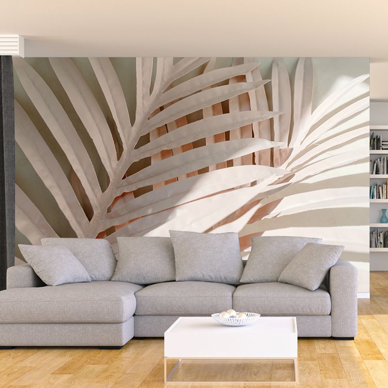 Tree Leaf Mural Stain-Resistant Wall Decor for Dining Room, Personalized Size