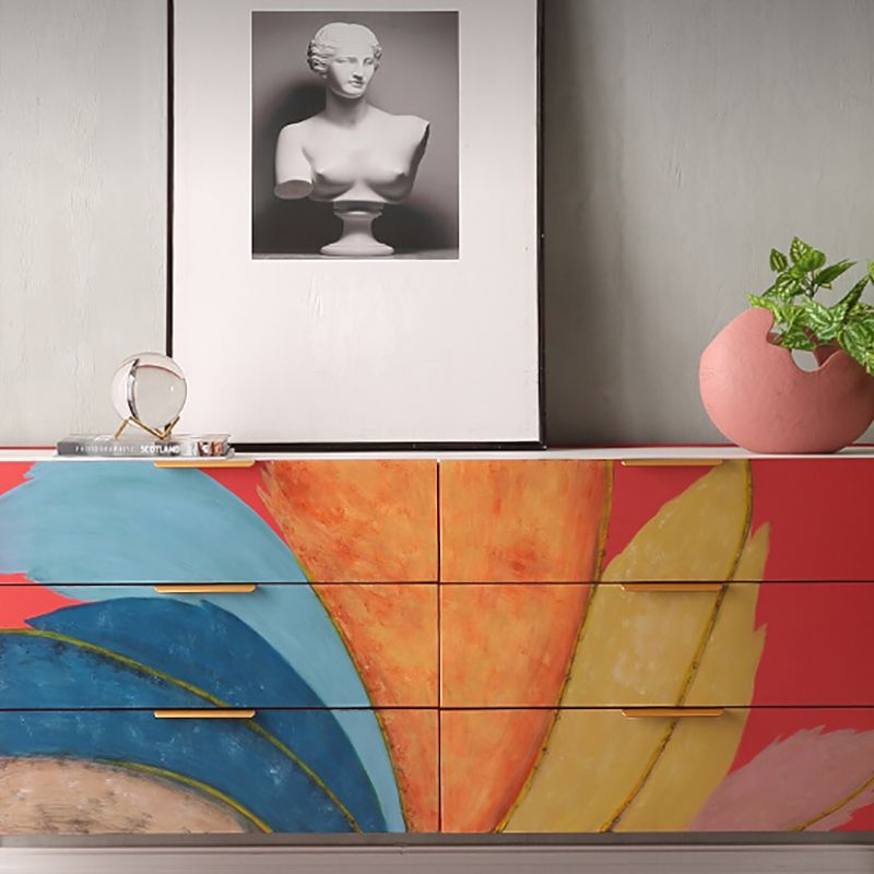 15.6-inch Width Modern Storage Chest Dresser Stone Storage Chest