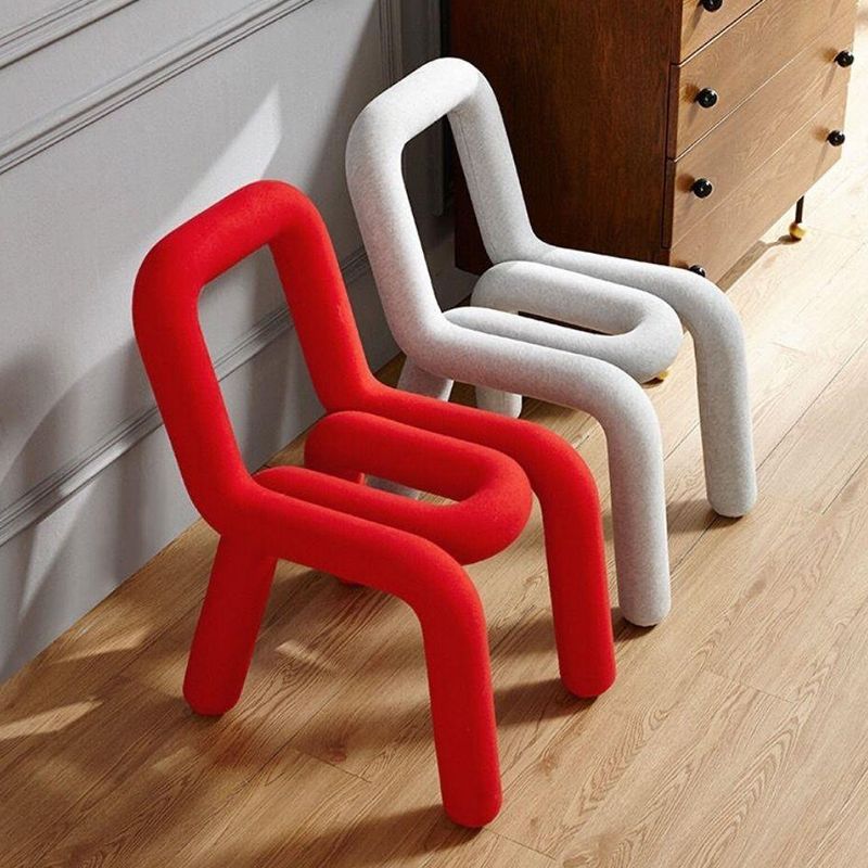 16.14" Wide Scandinavian Style Single Sofa Chair Fixed Back Parsons Chair