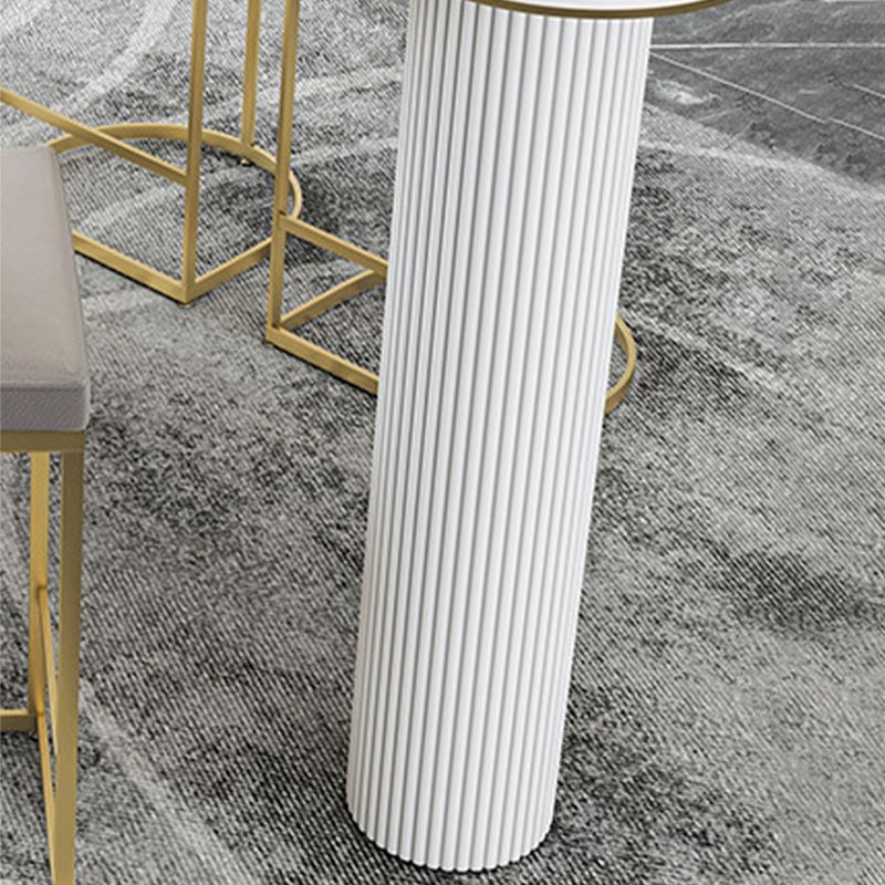 Stone Bar Table Specialty Contemporary Pub Table for Cafe and Breakroom