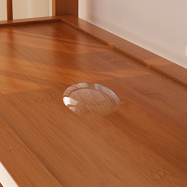 Bamboo Contemporary Bookshelf Etagere Shelf Bookcase with Shelves