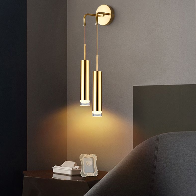 Moderne minimalistische Stilzylindrisch -Wand -Leuchte Acryl -Wandleuchte für Schlafzimmer