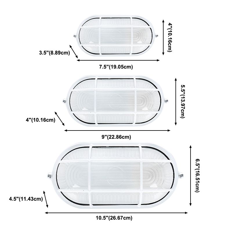 1-flammige Unterputzleuchte, moderne, schlichte, wasserdichte Deckenleuchte für den Balkon