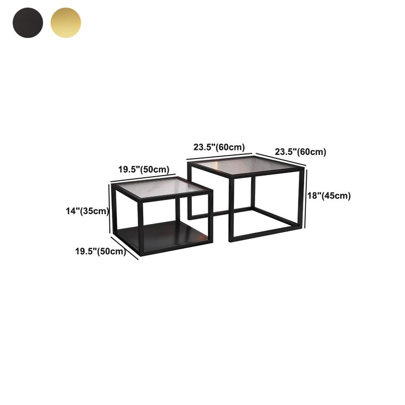 Minimalist Glass Top Coffee Table Round Open Shelf Cocktail Table